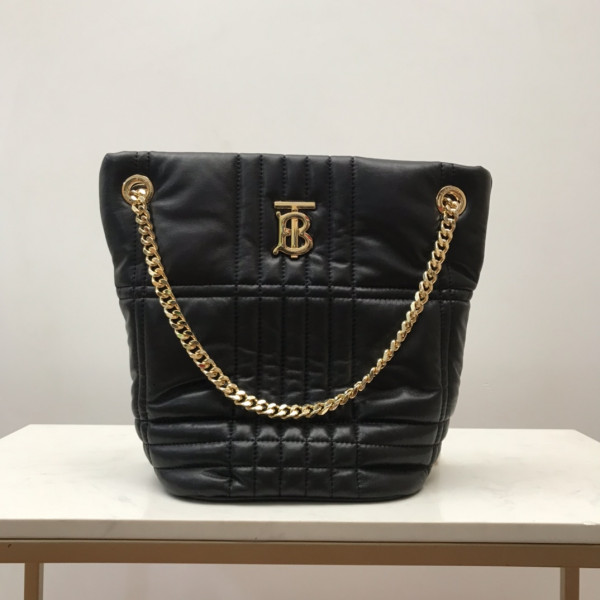 B**rry small quilted lambskin lola bucket bag