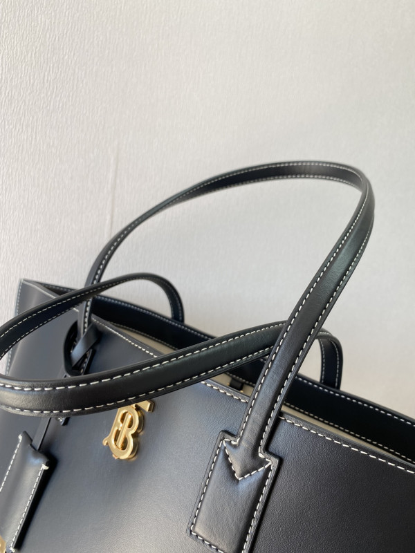 B**rry medium monogram motif leather tote