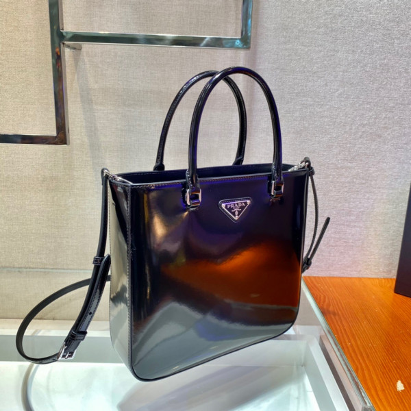 Pra*a large brushed leather tote
