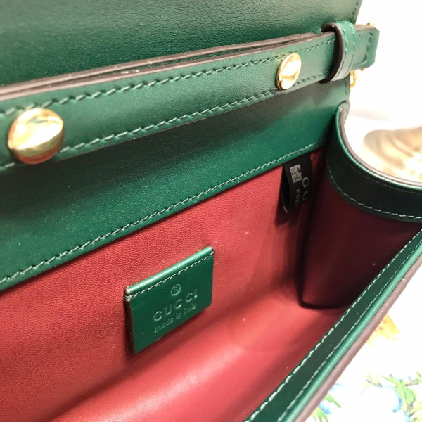 G*u*i zumi smooth leather mini shoulder bag