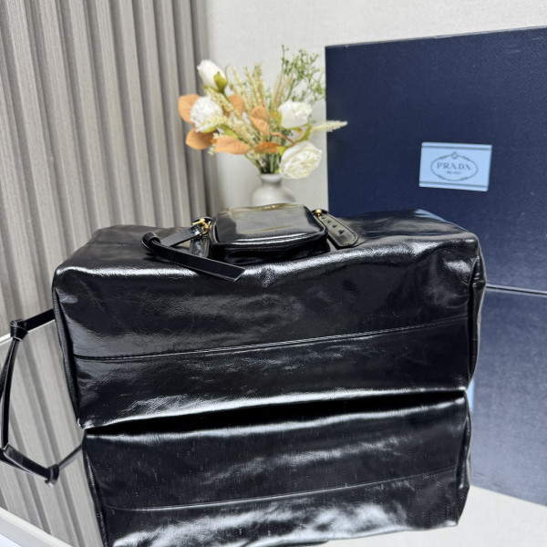 Pra*a dangle medium leather top-handle bag