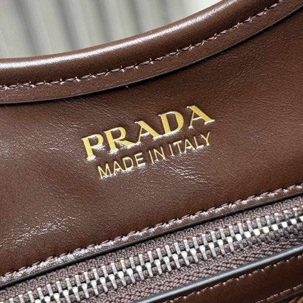 Pra*a medium leather tote bag-32*21*15cm