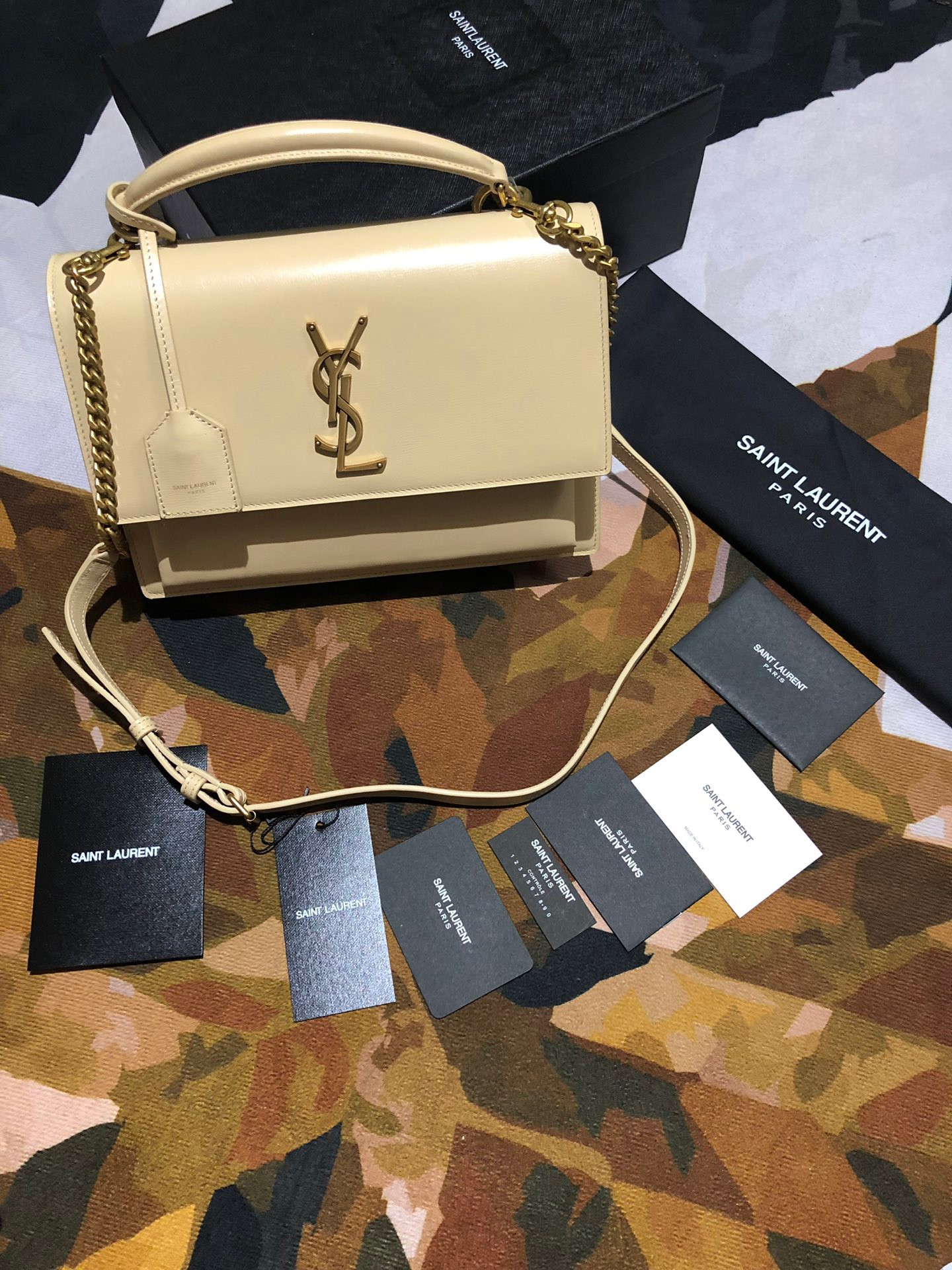 Y*L medium sunset satchel in smooth leather