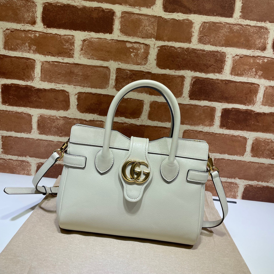 G*u*i small top handle bag with double g