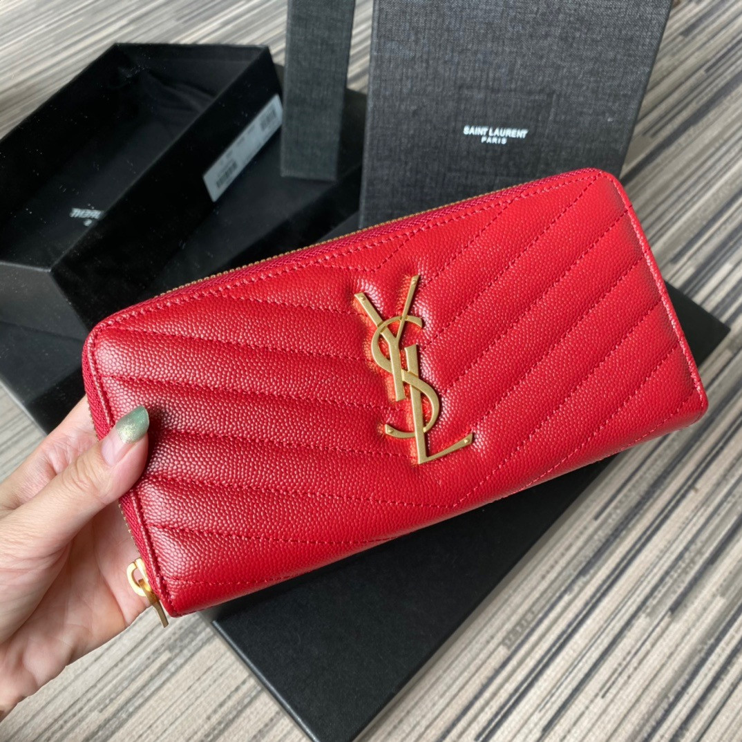 Y*L monogram zippy wallet